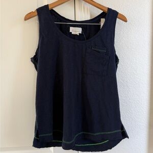 NWOT Anthropologie Navy Tank Top